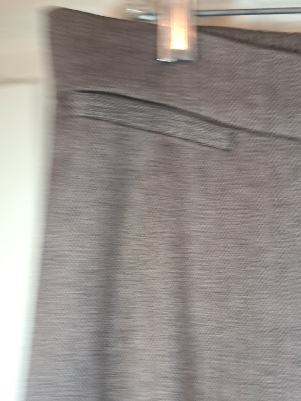 Catherines Wide-Leg Dress Pants in Gray Pinstripe - Picture 4 of 7